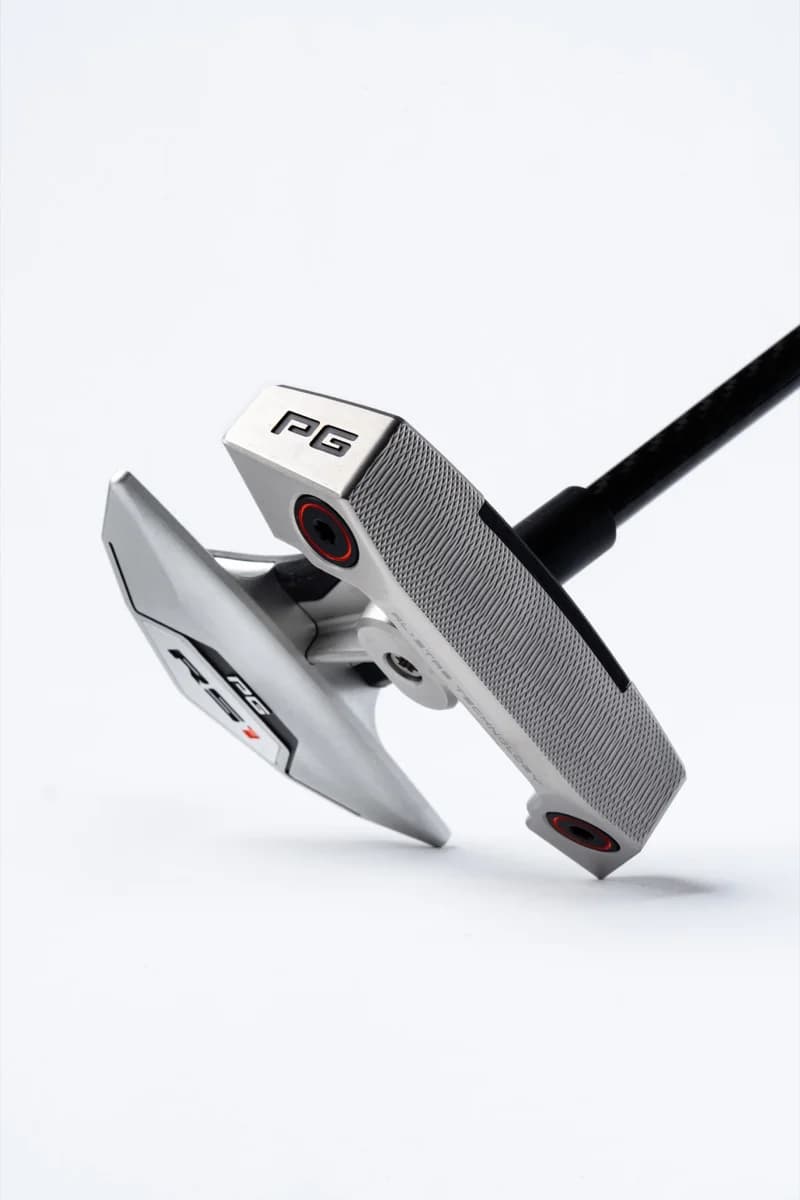 RS1 putter angled view showing face and construction