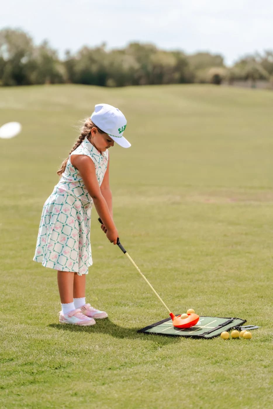 Toddler addressing the driver on the See & Stand Mat