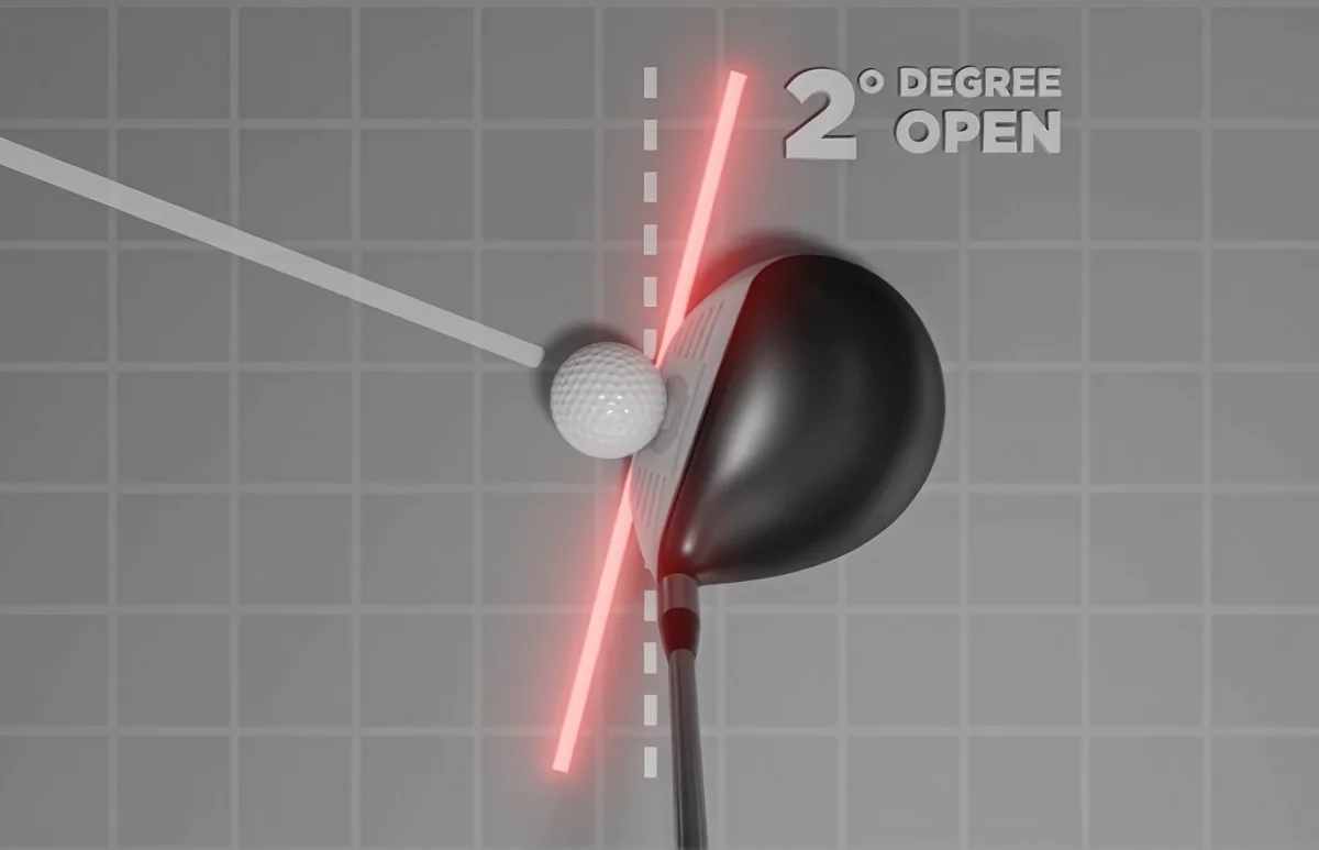 Impact freeze-frame: 90mph 4.5° open vs 100mph 6.5° open